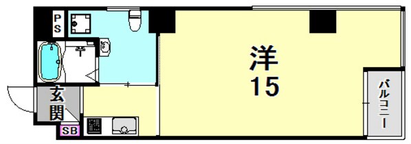 BELLTREE御幸通の物件間取画像